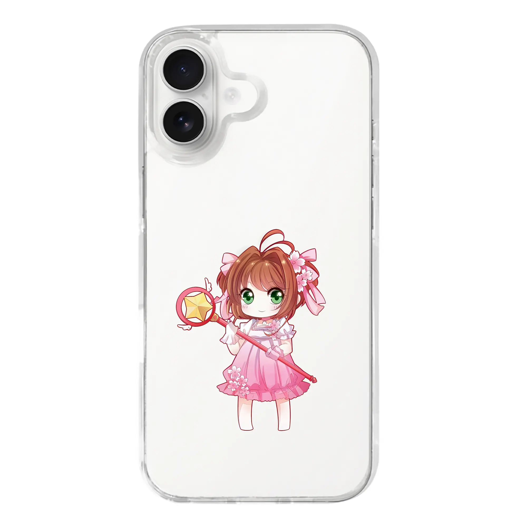 カードキャプターさくら グッズ,木之本桜 - iPhone 17シリーズ 透明スマホケース – 薄型・耐衝撃・精密フィット保護カバー